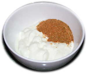 jogurt naturalny, przyprawa do gyrosa